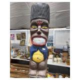 Vintage 35-Inch Hawaii Tiki Totem Pole