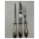 Carving Set with Stainless Blades