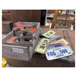 Vintage Mini License Plates and GMC Letters