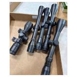5 Gun Scopes, Mixed Brands