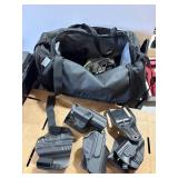 Handgun Accessories and Duffel Bag