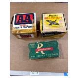 3 Empty Vintage Ammo Boxes