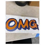 Decorative OMG Wood Plaque Sign