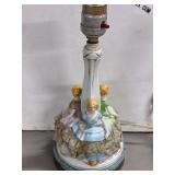 Porcelain Figurine Three Graces Table Lamp