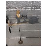 Wood and Metal Folk Art Whirligig 27 x 32