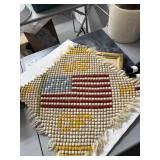 20" Pom-Pom Wool Textile, Patrons of Husbandy