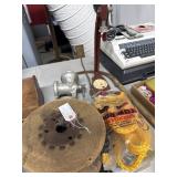 Large Industrial Wood Spool with Wire