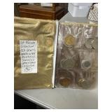 60-Piece World Coin Collection in Album
