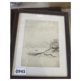 Framed Nautical Sketches