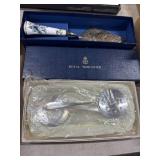 Royal Worcester Server & Intl Silver Co. Set