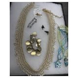 Jewelry Lot With Costume Necklaces