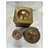 3 Hand-Wrought Brass and Copper Boxes