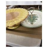 Sunflower Cake Stand and Spode Christmas Tree