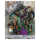 Large Bin of Costume Jewelry Assortment