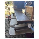 Wood and Metal Sled with Iron Runners