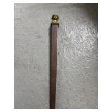 Decorative Brass and Wood Figural Trim Piece