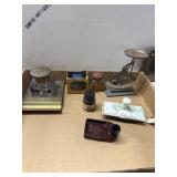 Inkwells, Ink Bottles and Desk,