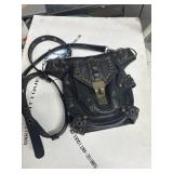 Steel Master Leather Steampunk Crossbody Bag
