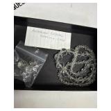 Austrian Crystal Necklace, Sterling Clasp