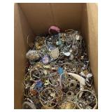 Box Lot of Art and Craft Costume Jewelry