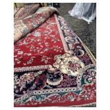 Persian Style Floral Wool Rug, 107x130