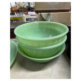 Fire-King Jadeite Mixing Bowls Set of 3