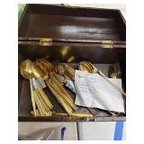 Golden Bouquet Gold-Plated Flatware Set