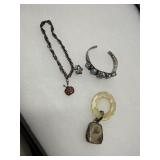 Sterling Silver Jewelry Group with Charms