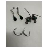 925 Silver Earrings Lot