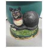 Cast Iron Black Cat Doorstop