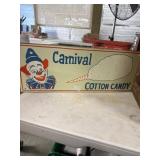 Carnival Cotton Candy Metal Sign