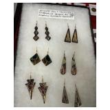 John T. Crutchfield Modernist Earrings Lot