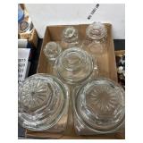 Six Assorted Glass Storage Jars