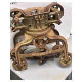 UNLOADER Cast Iron Barn Trolley