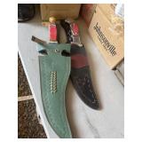 Decorative Fixed Blade Knives with Sc