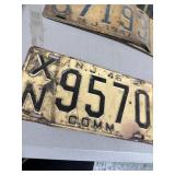 1946 New Jersey Commercial License Plate