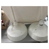 Industrial White Metal Pendant Lamps