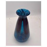 Blue and Purple Art Glass Vase