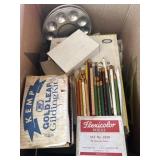 Artist Supplies Lot: Pencils, Sketchpads, Gid