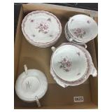 Bernardaud Limoges Henriette Soup Cups and S/