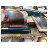 Lot: Vinyl Records, Kitchenware, Art