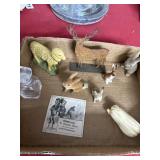 Lot Animal Figurines and Ephemera
