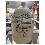 Crock Jug, Power & Stalter, Paterson NJ