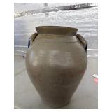 Stoneware Crock with Blue Decoration, 31cm