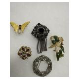 Costume Brooches and Pins Lot
