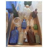 Embossed Glass Bottles Collection
