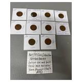 10 Netherlands Dutch VOC Duit Coins,