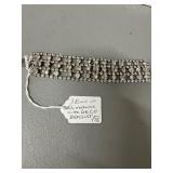 Art Deco Wide Rhinestone Bracelet