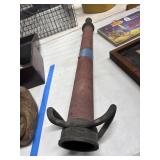 Antique Brass Fire Hose Nozzle with Handles