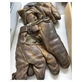 Vintage Leather Work Gloves